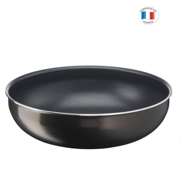 TEFAL L1507702 ENGENIO Lätt plus wok 26 cm, handtag ingår inte, icke -stick, tillverkad i Frankrike, alla ljus utom induktion