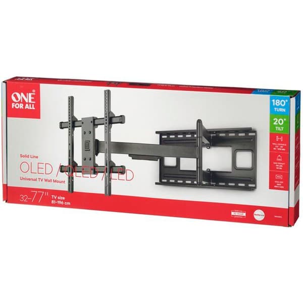 TV-fäste - Solid Extreme Wall Distance - 180° vridbart - 32-77" - VESA 400 max