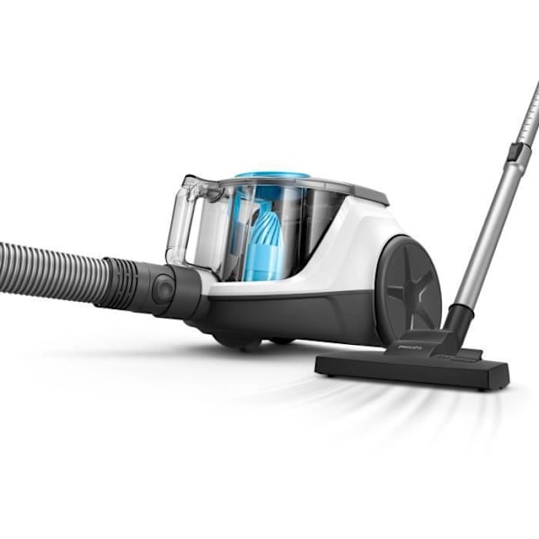 PHILIPS XB2122/09 Dammsugare Bagless Series 2000 - 850W - PowerCyclone 4 - 77dB - Vit & Blå