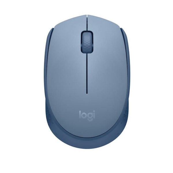 Logitech M171 trådlös mus 2,4 GHz med mini -usb mini -receiver, optisk övervakning, ambidextrous -blå grå Blå