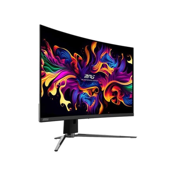 Böjd spelskärm - MSI - 31,5" - UHD - 240Hz - QD-OLED-panel - 0,03ms - Höjdjusterbar - MPG 321CURX QD-OLED