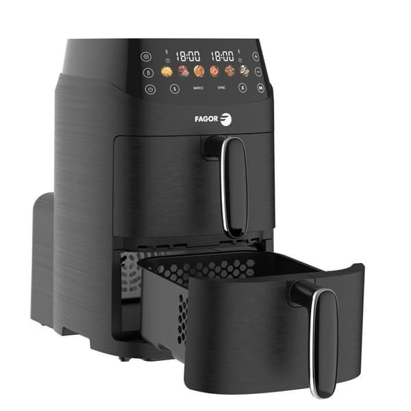 Airfryer - FAGOR - FG3301 - 5L kapacitet - Dubbla 2,5L tankar - 6 program - 2000W