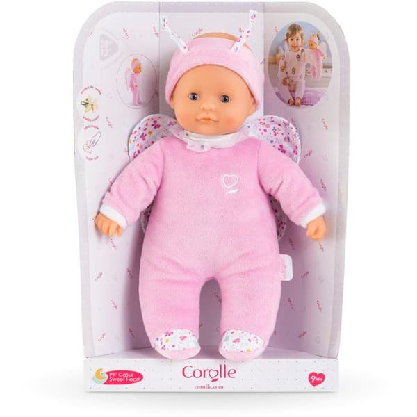 Mitt Gosedjur - COROLLE - Liten Hjärtfjäril - 30 cm - Vaniljdoft