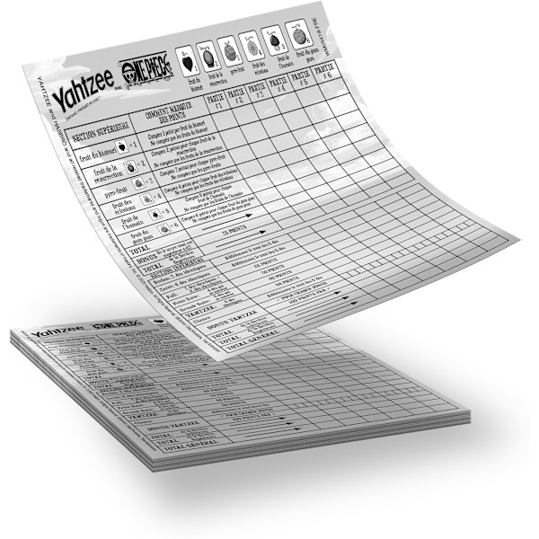 YAHTZEE One Piece - Brädspel - VINNANDE TRÄK - Ålder 8+
