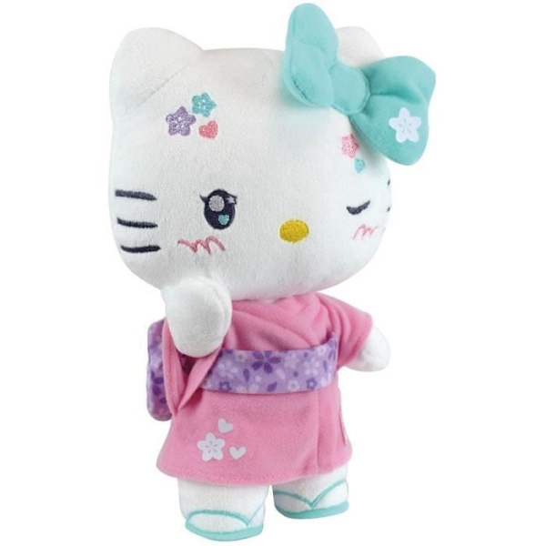 Hello Kitty Kimono Kawai Plush +- 22 cm - JEMINI - Kawai version med rosa kimono och flip-flops.