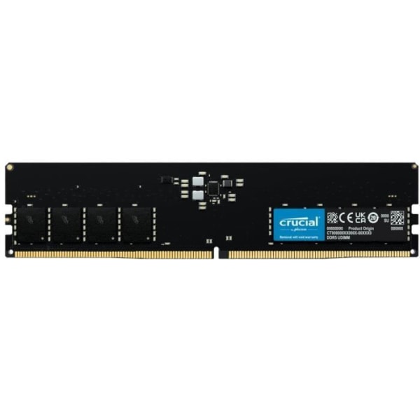 RAM-minne - CRUCIAL - DDR5-4800 UDIMM - 16 GB (CT16G48C40U5)