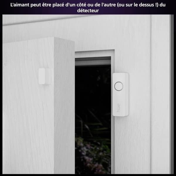 Kontaktsensor - Philips Hue - Säker - Enkel installation - Appstyrning - Vit