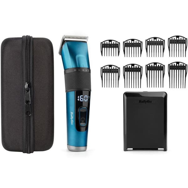 Hårklippare - BABYLISS - P1362E - Japanska stålblad - 45 längdinställningar - Digital display - Litiumbatteri