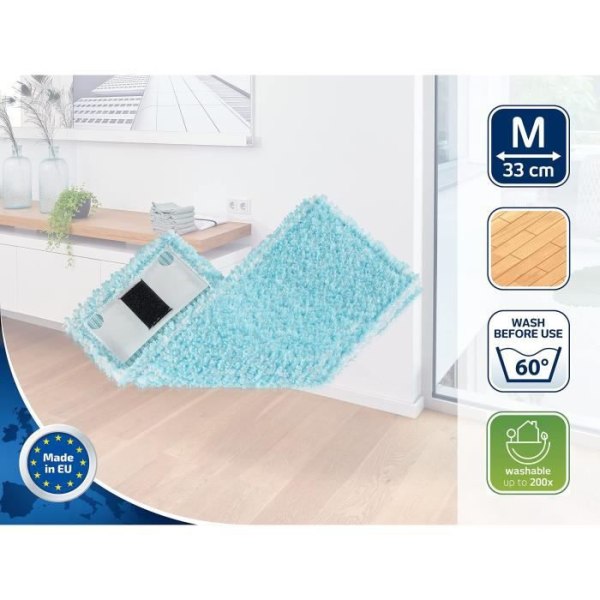 Ersättningsöverdrag för golvmopp - LEIFHEIT - Clean Twist M Ergo super soft 52122 - Specialöverdrag för ömtåliga golv