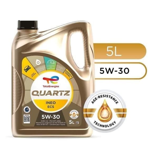 TOTAL OLJEBENSIN & DIESELMOTOR 5L QUARTZ INEO ECS 5W30