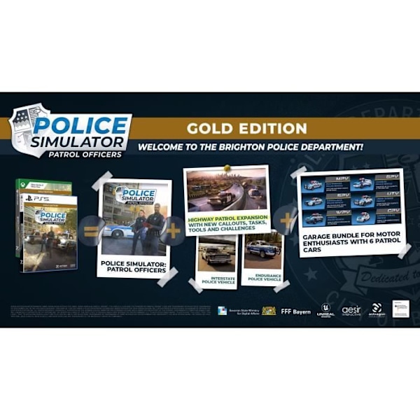 Police Simulator Patrol Officers  Xbox Series X och Xbox One Game  Gold Edition