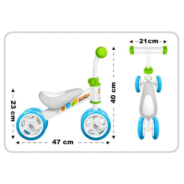 MIN FÖRSTA BABY WALKER SKIDKONTROLL DRAISIENNE