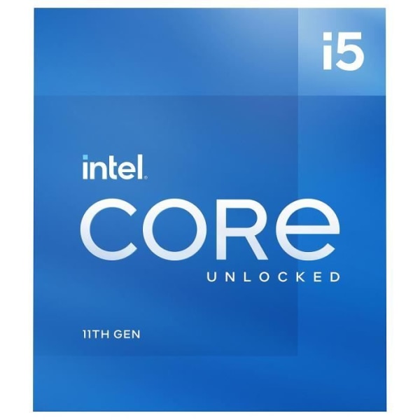 INTEL - Intel Core i5-11600KF-processor - 6 kärnor / 4,9 GHz - Sockel 1200 - 125W