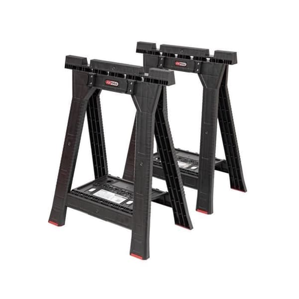 Bockar - KS TOOLS - 850.0390F - Hopfällbara bockar för SCM-låda - Arbetsbänksbockar - Hopfällbar bock