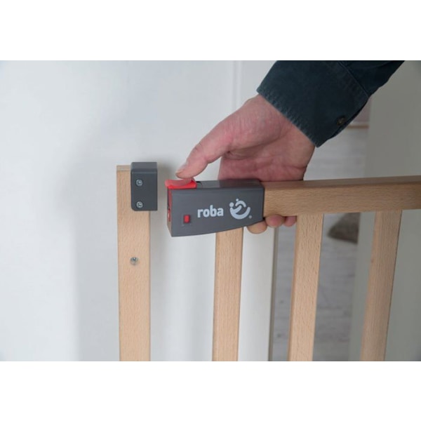 Safety Up Baby Safety Gate för dörr - ROBA - Justerbar bredd från 70 - 118,5 cm