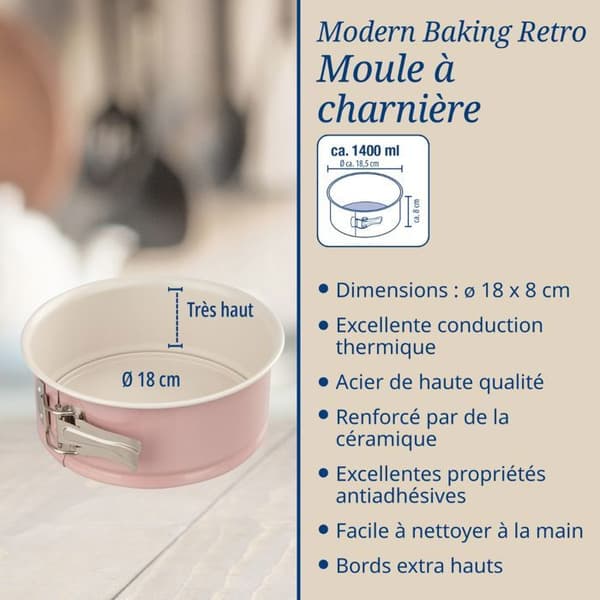 Set med 2 kakformar och lagerformar - DR oetker - Retro - 18 och 20 cm