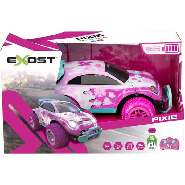Radiostyrd bil - EXOST - Pixie II - skala 1/12 - 27 MHz - Terräng - Laddningsbart batteri - Rosa - Från 5 år