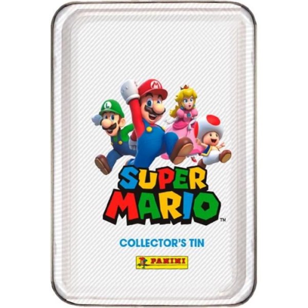 Super Mario Trading Cards - Metal Box 8 Pockets + 3 Limited Edition Cards