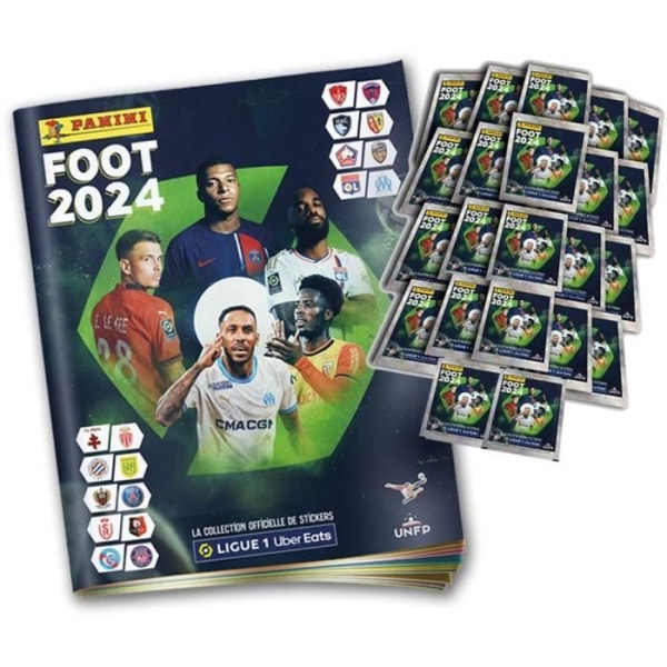 Panini Football 2024 Ligue 1 samlarkort - Blisterförpackning med 13 fickor + 1 gratis