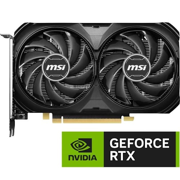 MSI - NVIDIA - Grafikkort - RTX 4060 TI Ventus 2x Black OC - 8 GB