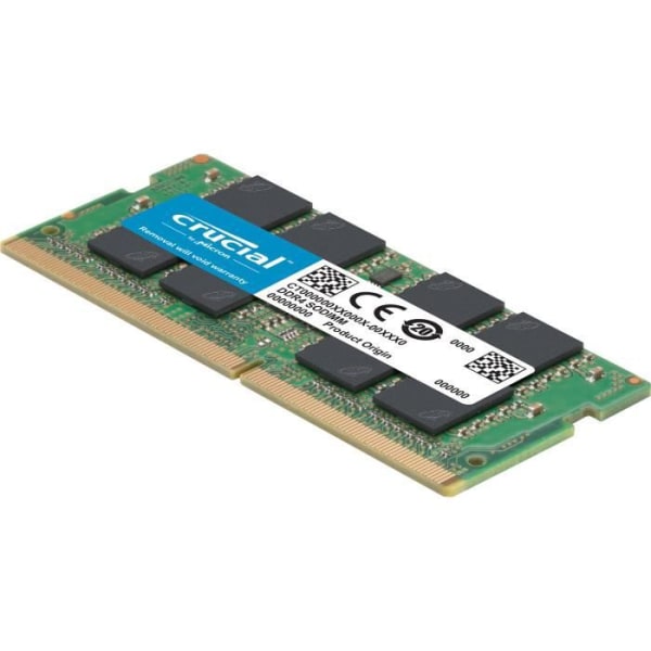 CRUCIAL - SO -DIMM DDR4 Laptop -minne - 4 GB (1x4 GB) - 2400 MHz - CAS 17 (CT4G4SFS824A)
