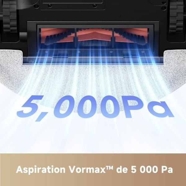 Dreame MOVA E20 - Robotdammsugare - LDS Navigation, 5000 Pa sugkraft - 2-i-1 dammsugare och mopp - Kompakt