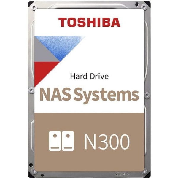 Intern hårddisk - TOSHIBA - NAS N300 - 4 TB - 7200 rpm - 3,5 (HDWG440EZSTA)