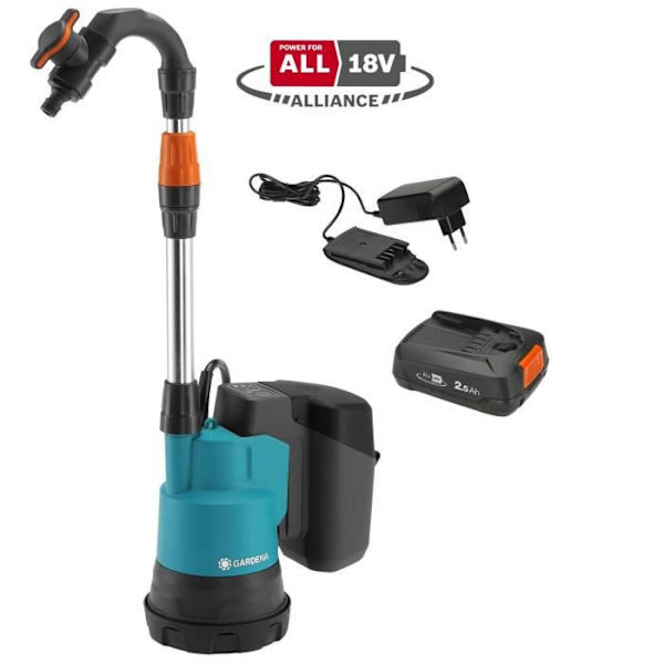 GARDENA Pump för regnvattenuppsamlare 2000/2 18V P4A