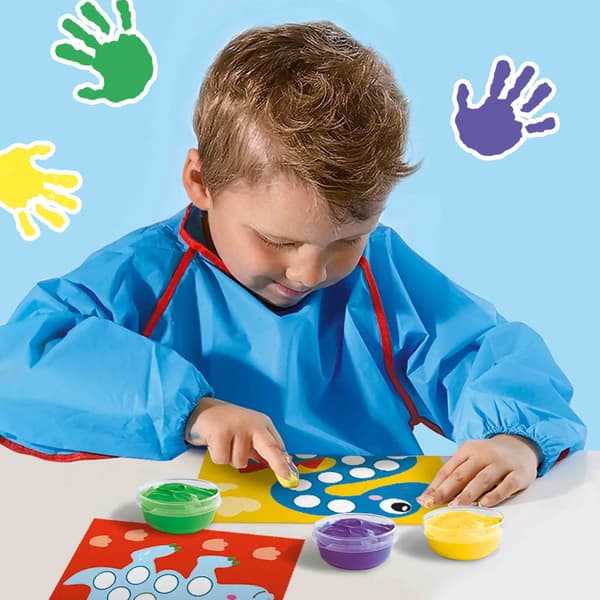 Min första - Fingermålning - Dinosaurier - SES CREATIVE - Måla 10 dinosauriekort.