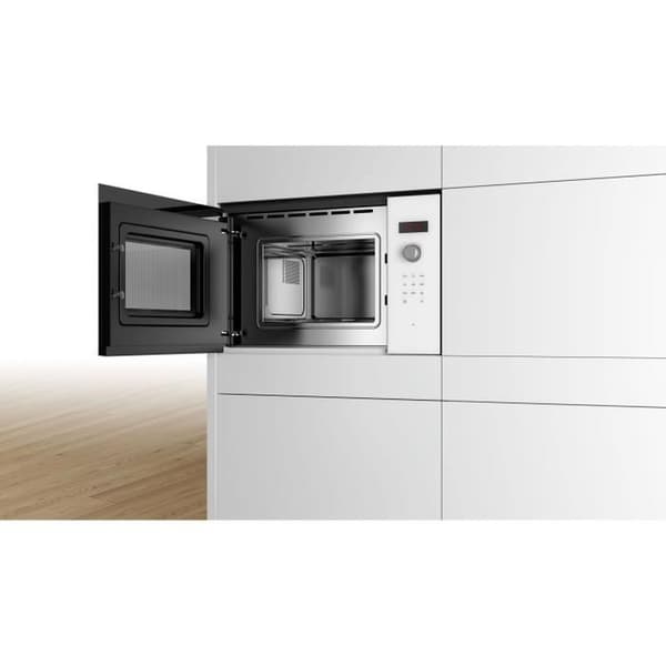Bosch BFL523MW1F inbyggd mikrovågsugn 20 L 800 W AutoPilot7 LED-röd display vit 20 l