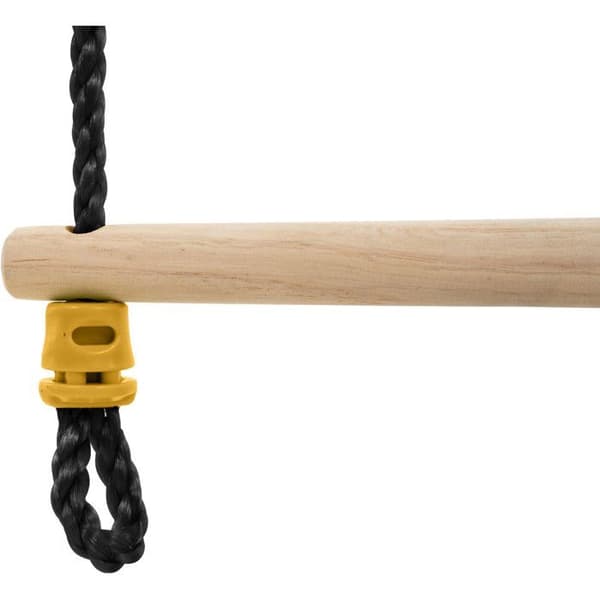 Trästege - TP TOYS - Svart rep - H 190-250 cm