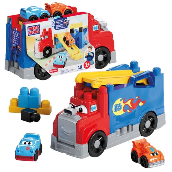 MEGA BLOKS - Racing- och bygglastbil - 19-delars set - MEGA Bloks - JFR29