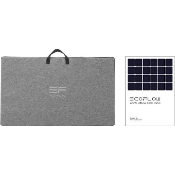 Solpanel 220W Single Silicon EcoFlow IP68