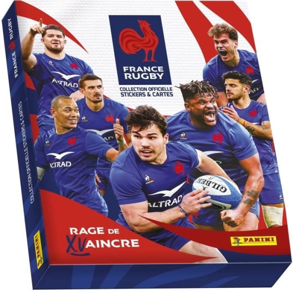 Collector's Box Rugby Team of France-Rage de Vaincre 1 album + 18 ärmar + 3 kort i begränsad upplaga - PANINI