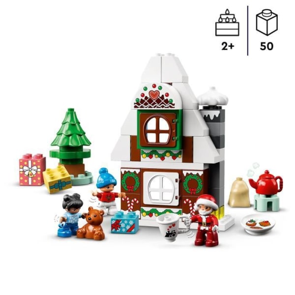 LEGO DUPLO 10976 Tomtens pepparkakshus, leksak för barn 2 år