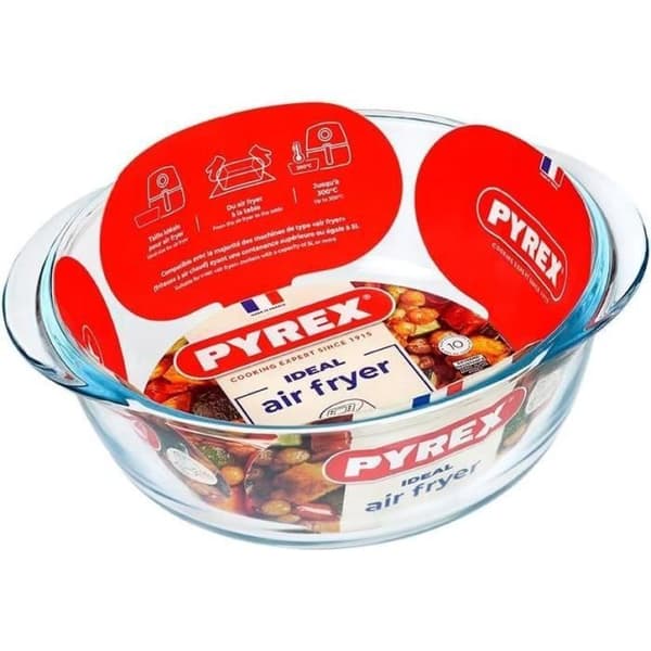 Airfryer-form - PYREX - 1450144 - Rund - Borosilikatglas - 26 cm