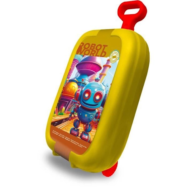 Vagn - MULTIPRINT - 64010 - 7 st Les Robots-stämplar, 5 pennor, 18 markörer