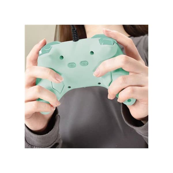 Gamepad - Nintendo Switch och Switch 2 - Trådbunden - Grön - Horipad Turbo - Programmerbara bakåtknappar - Hori