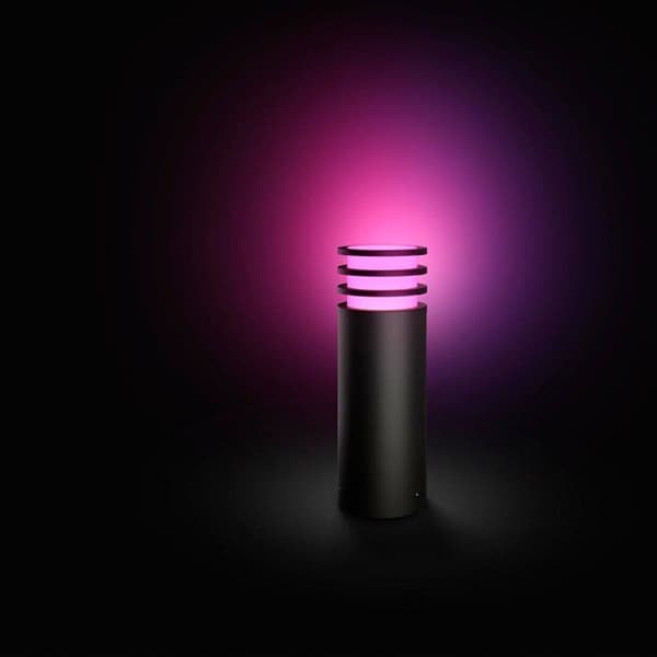 Golvlampa - PHILIPS HUE - Lucca - Antracit - 1xA60 WCA - IP44