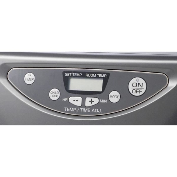 Oljekamin INVERTER 3018 LINE PLUS - 3000W - Termostat - Piezoelektrisk tändning - Svart stål