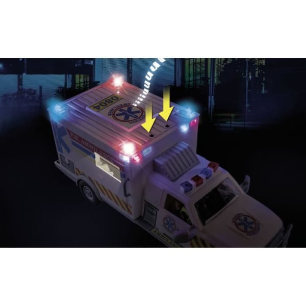 PLAYMOBIL - 70936 - Ambulans med bärgare och skadade