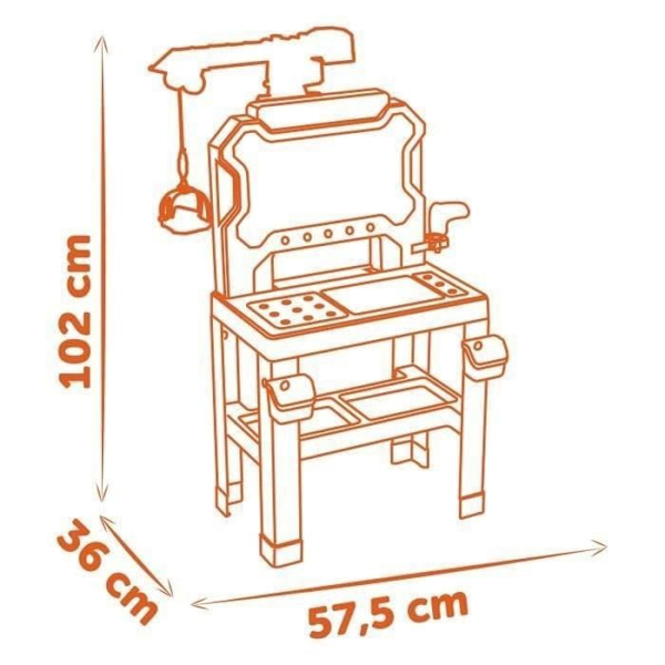 SMOBY - Black+Decker - Bricolo Builder - 3 år gammal