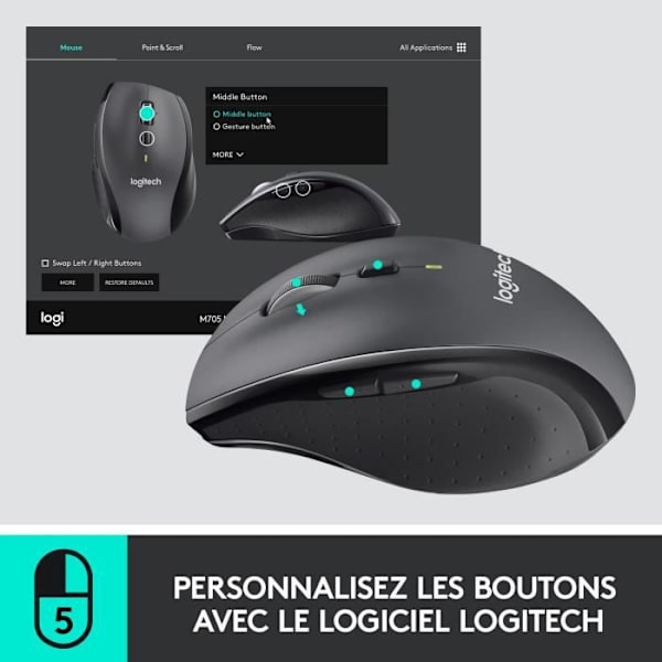 LOGITECH M705 Silver trådlös mus