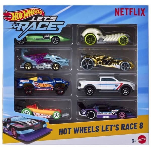 Hot Wheels - Let's Race 5-delars fordonsset - Fordon i skala 1/64 - Hot Wheels - JGK18