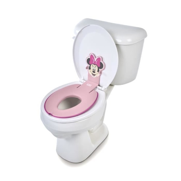 DISNEY BABY- MINNIE- Universal självhäftande reducering av toalettstolen för barn, innovativ, snabb installation, semipermanent