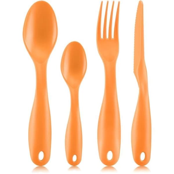 Fackfördelad matlåda - BODUM - Bistro - Bestick - Orange Flame
