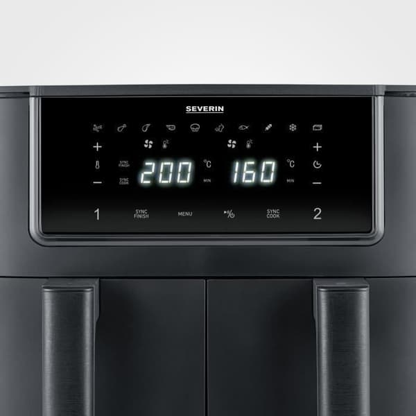 SEVERIN Airfryer FR2463 - 8L kapacitet - Dubbel tank - 10 program - 2600W