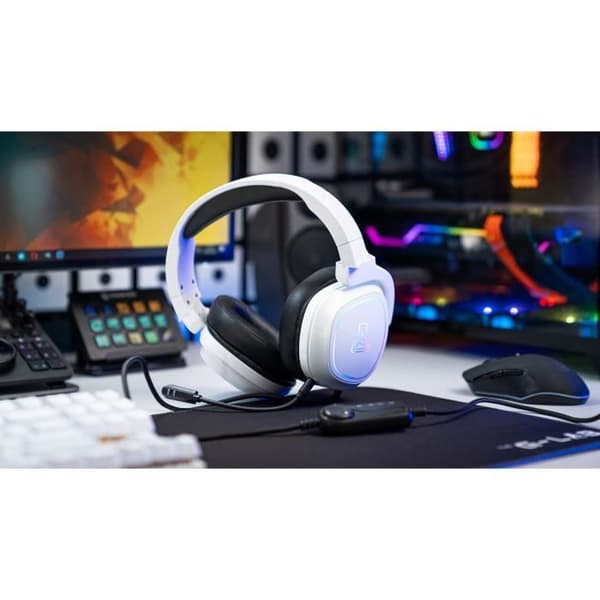 Spelhjälm RGB G -LAB - PC -kompatibel, PS4, Xboxone - White