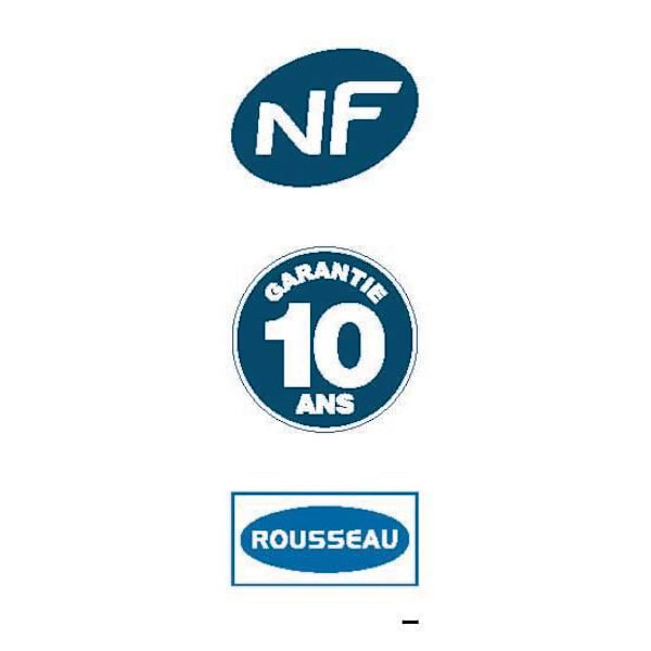 ROUSSEAU Mekanisk kran för bad och dusch - Krom - Monotrou NF