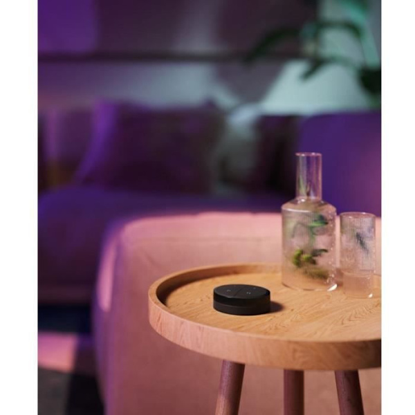 Philips Hue Bouton Remote Control Tap Dial Sial Switch, svart, tillåter kontroll av flera delar eller ett område
